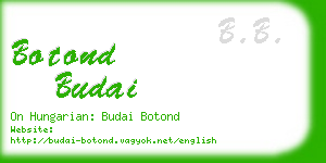 botond budai business card